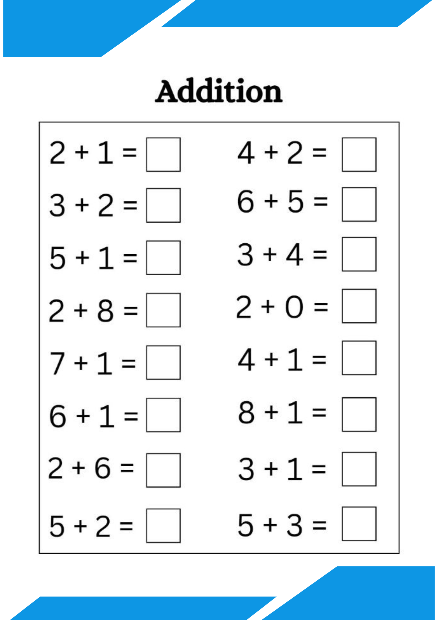 Progressive Addition Skill Builders
