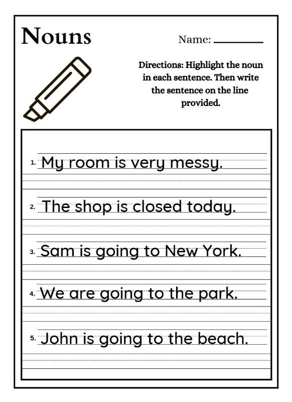 Noun Activity