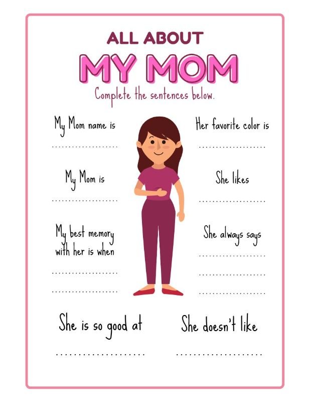 Mother's Day Coloring Book