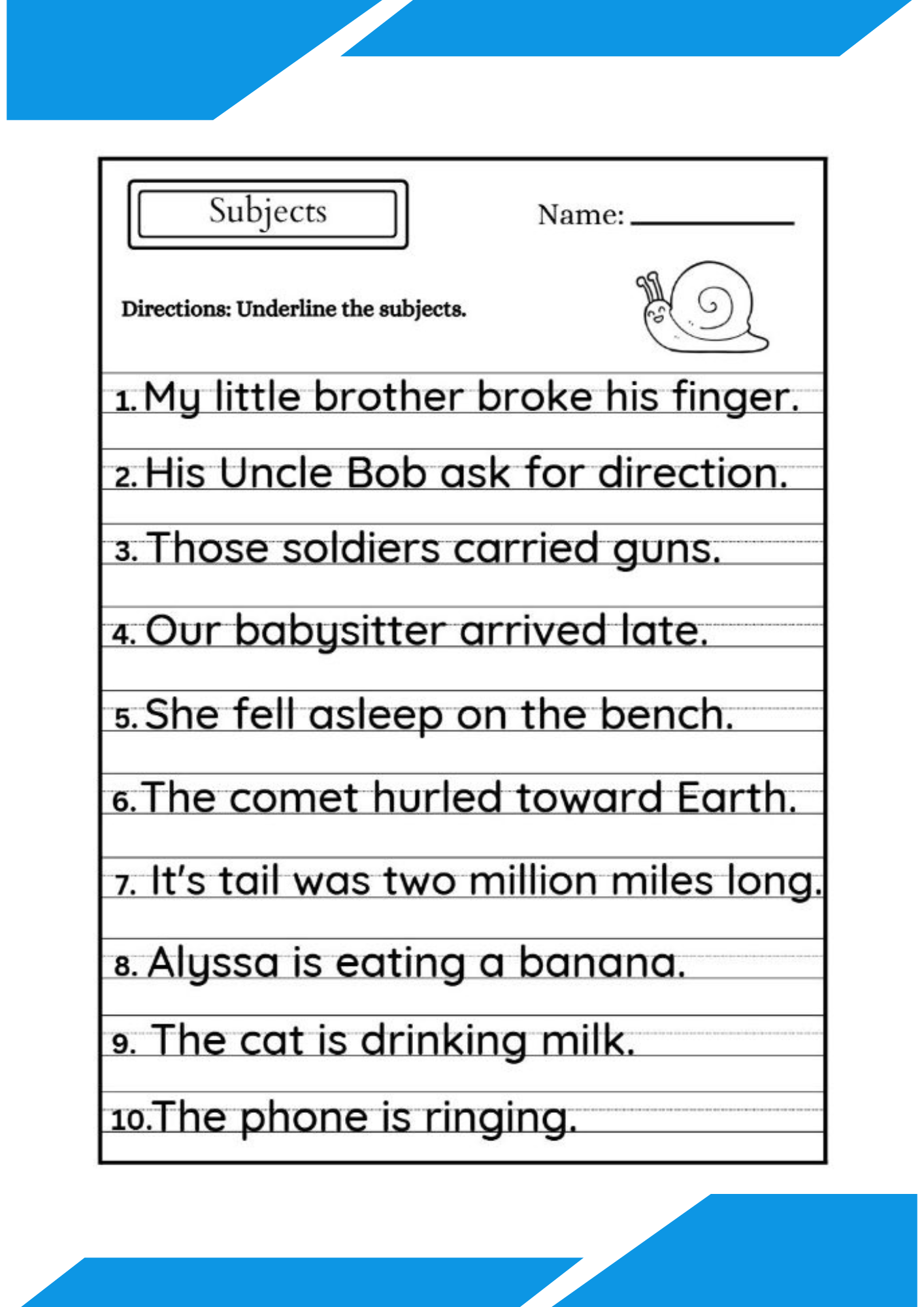 Verb Activities