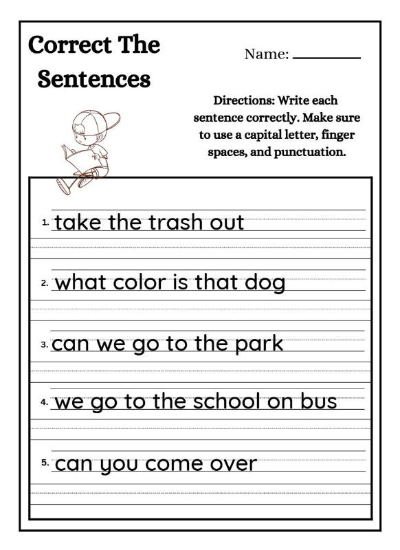 Sentence Activities