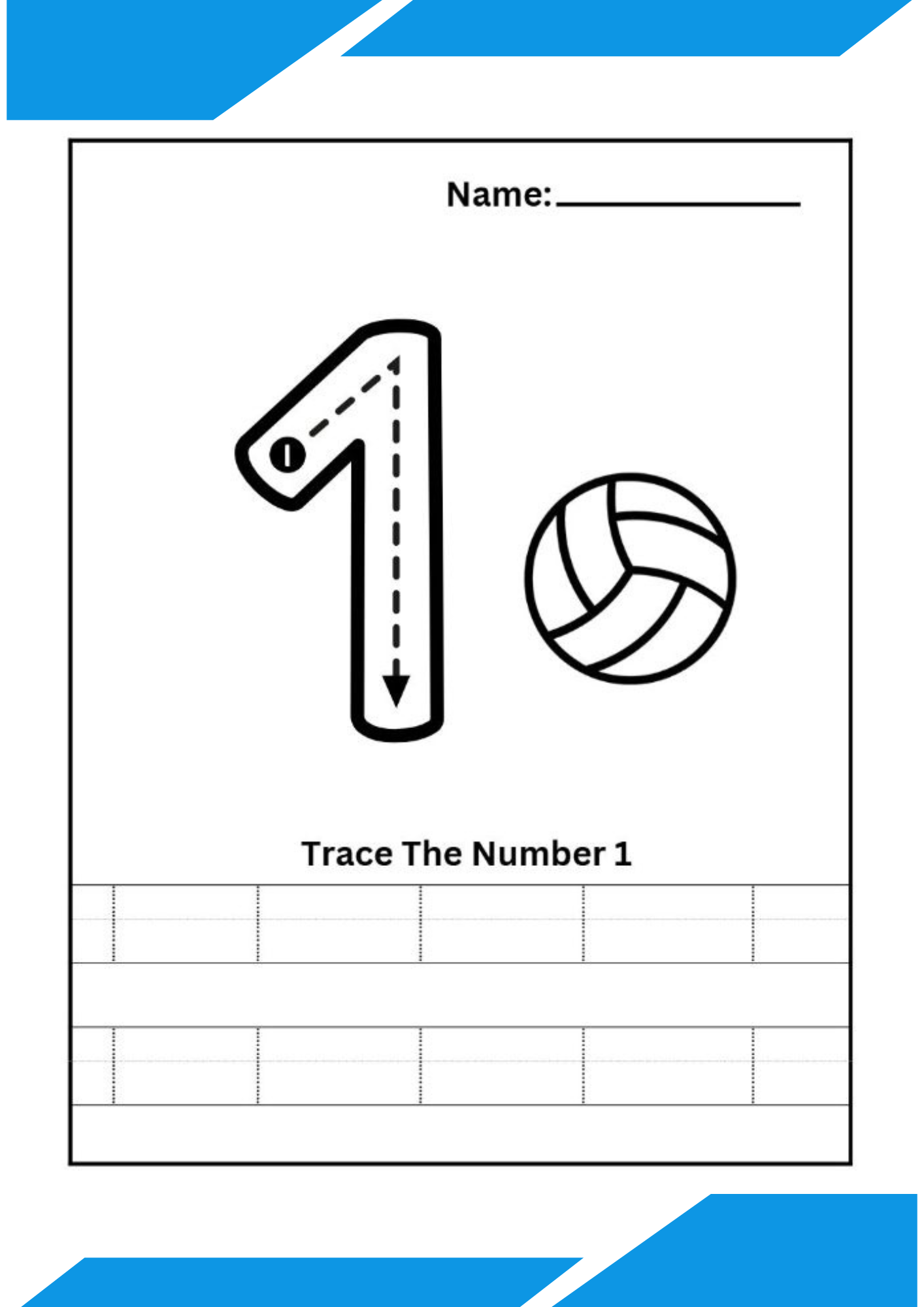 Beginner-Friendly Tracing Numbers Activity