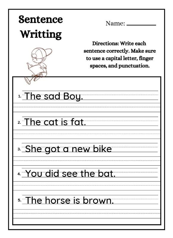 Sentence Activities