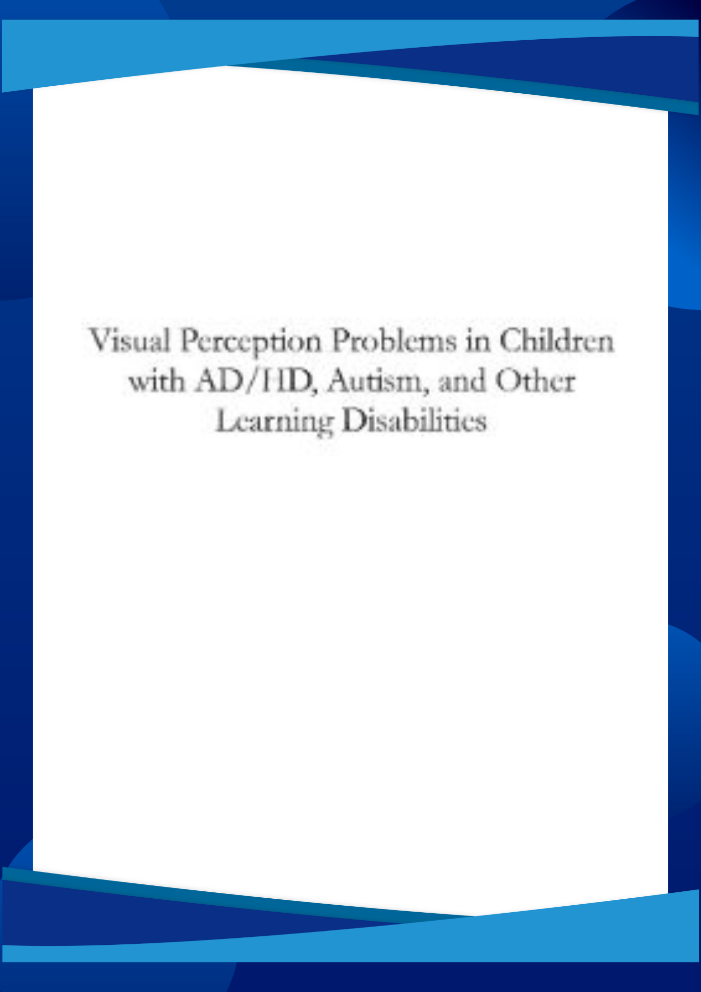 Understanding Visual Perception Challenges in Autism